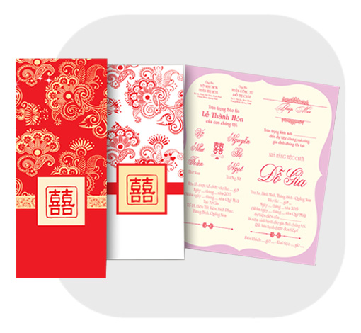 Hướng dẫn quy trình làm và in Thiệp Cưới tự thiết kế  Dianthus Wedding