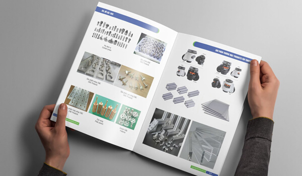 Mẫu Catalogue đẹp về vật liệu xây dựng với bố cục rõ ràng
